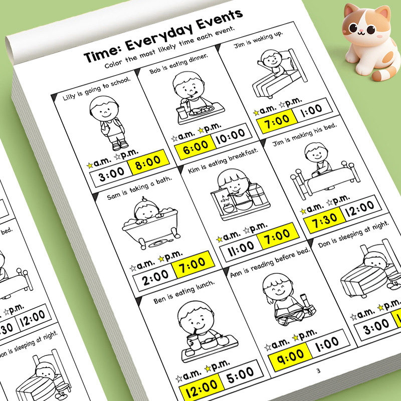 Kids Education Worksheet - Zeszyt edukacyjny dla dzieci do nauki