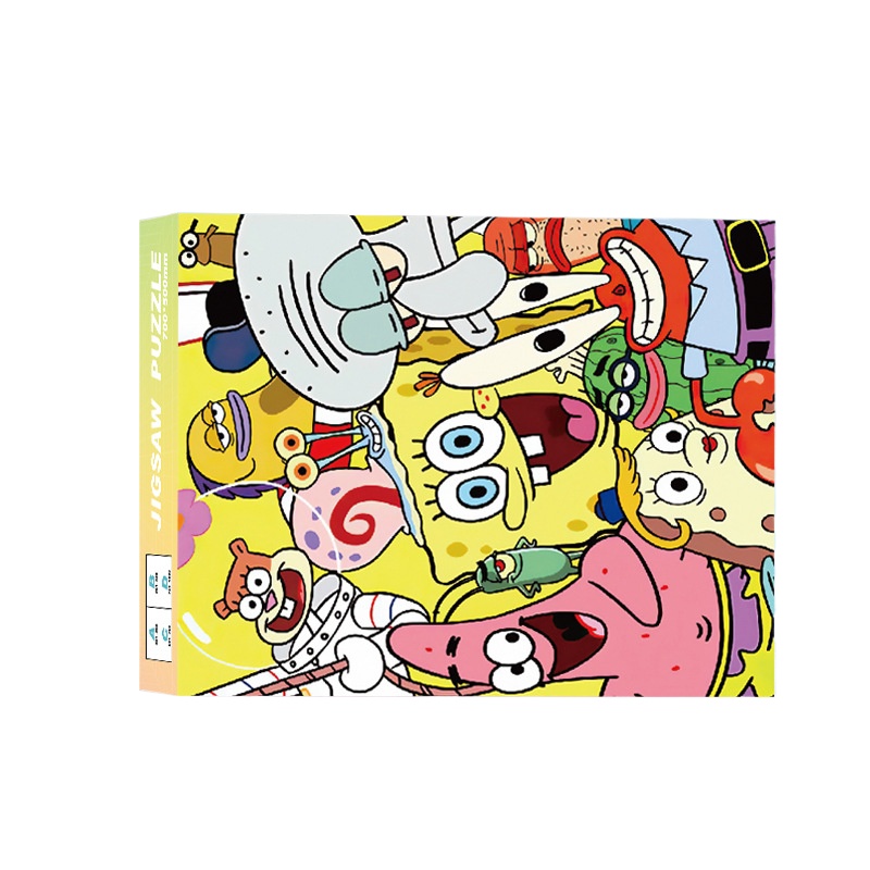 Kids Home Education - 1000 Elementów Puzzle SpongeBob Kanciastoporty, Układanka