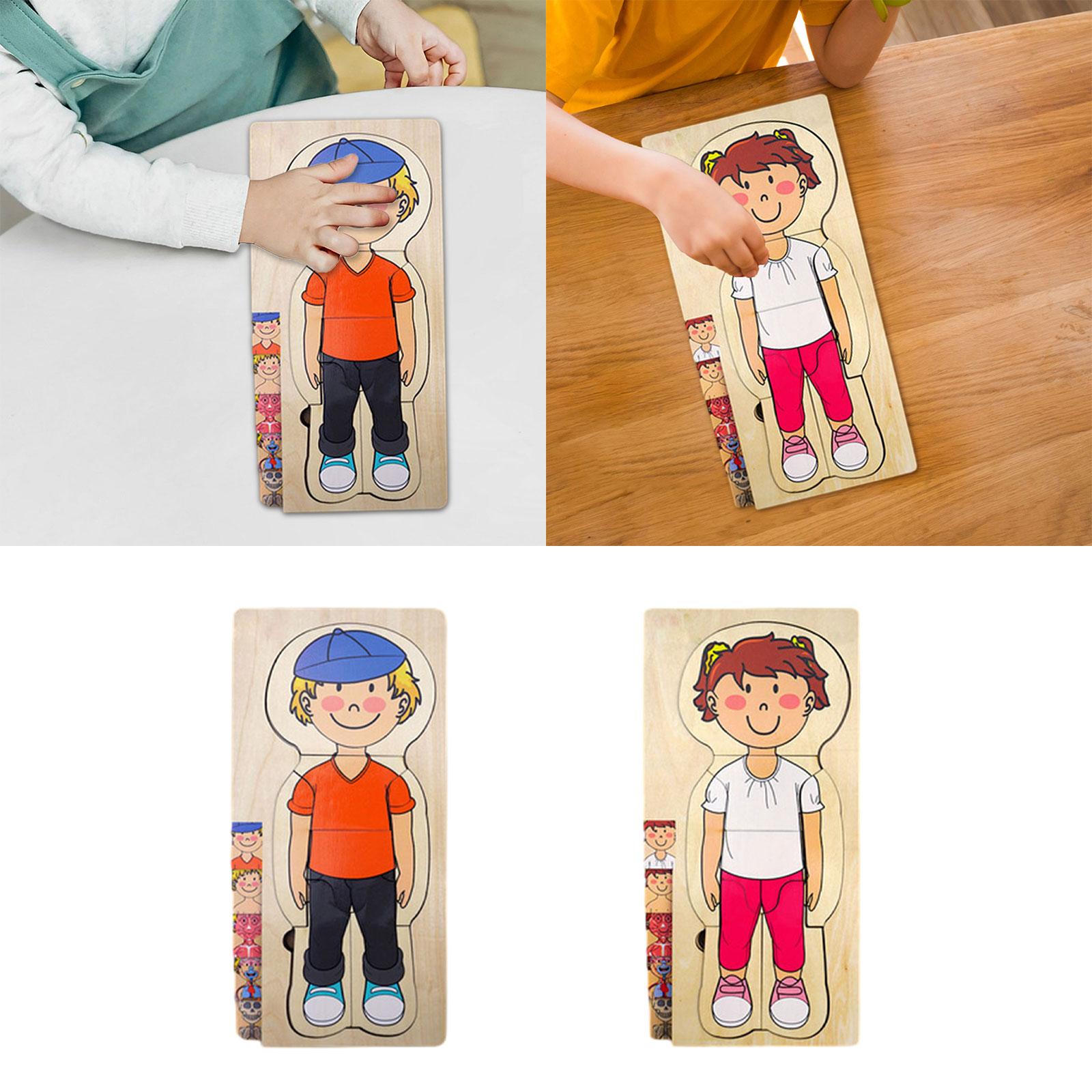 Drewniane puzzle z elementami  – Human Body Puzzle recenzja i cena
