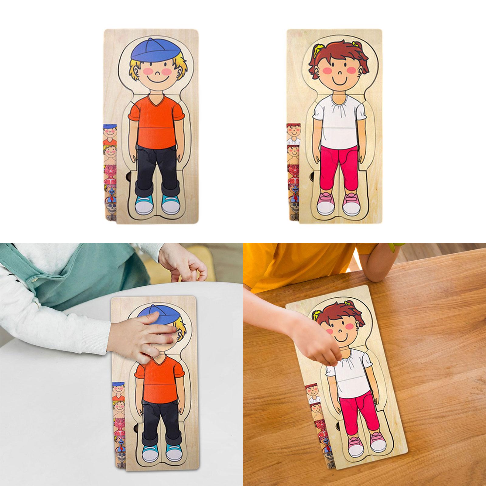 Drewniane puzzle z elementami  – Human Body Puzzle recenzja i cena