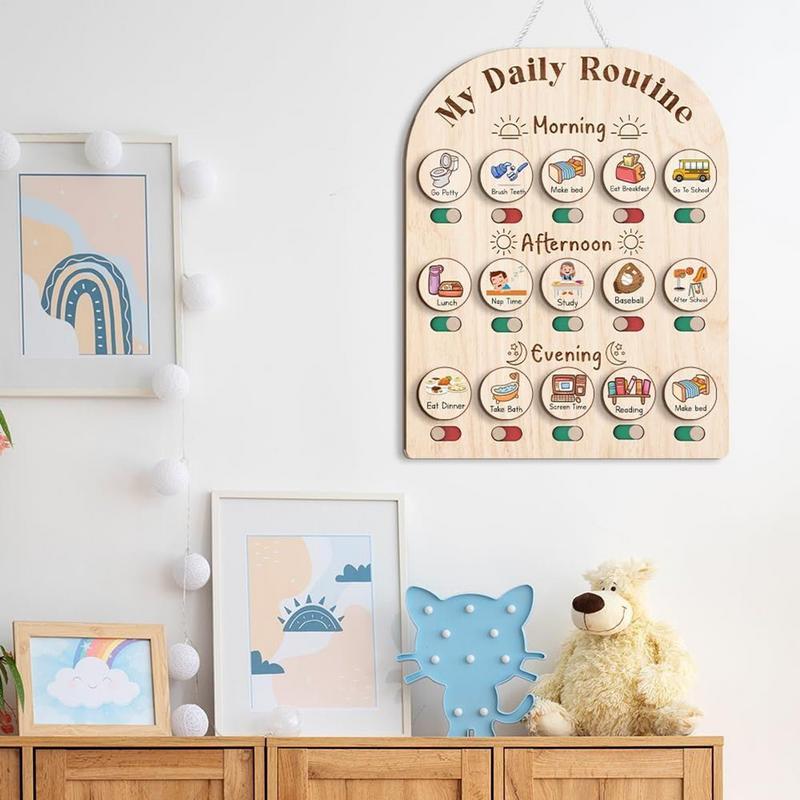 Drewniana tablica harmonogramu – Kids Education Planner recenzja i cena