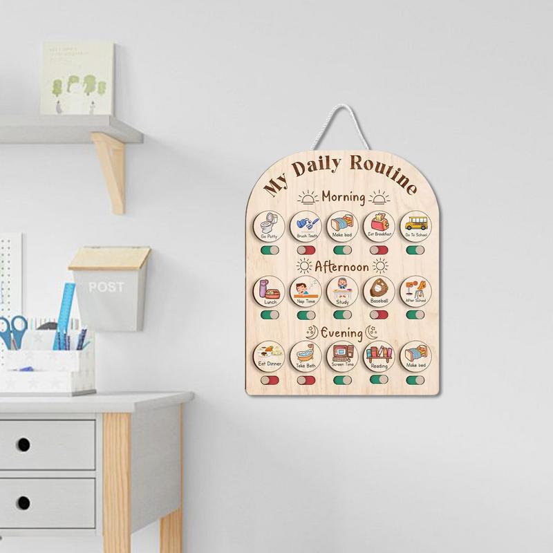 Drewniana tablica harmonogramu – Kids Education Planner recenzja i cena