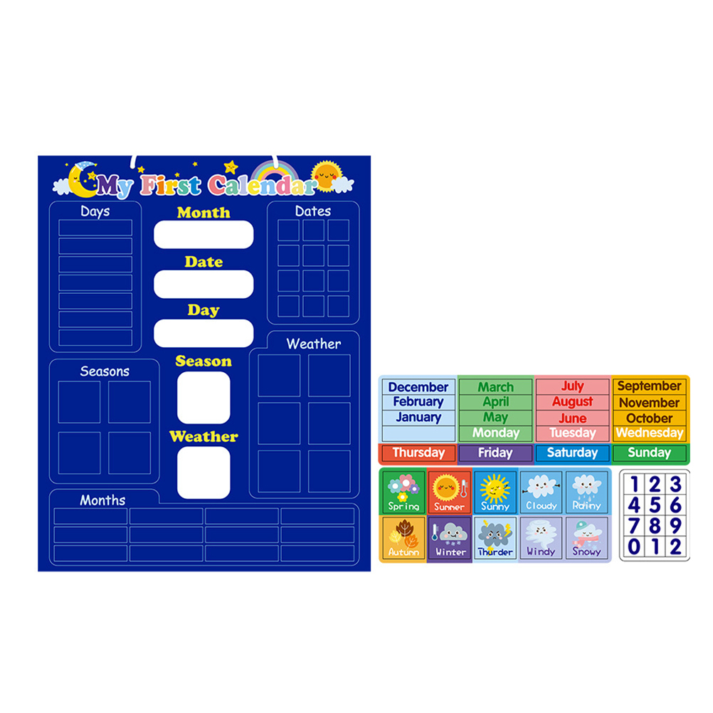 Drewniany kalendarz dla dzieci – Kids Education Planner recenzja i cena