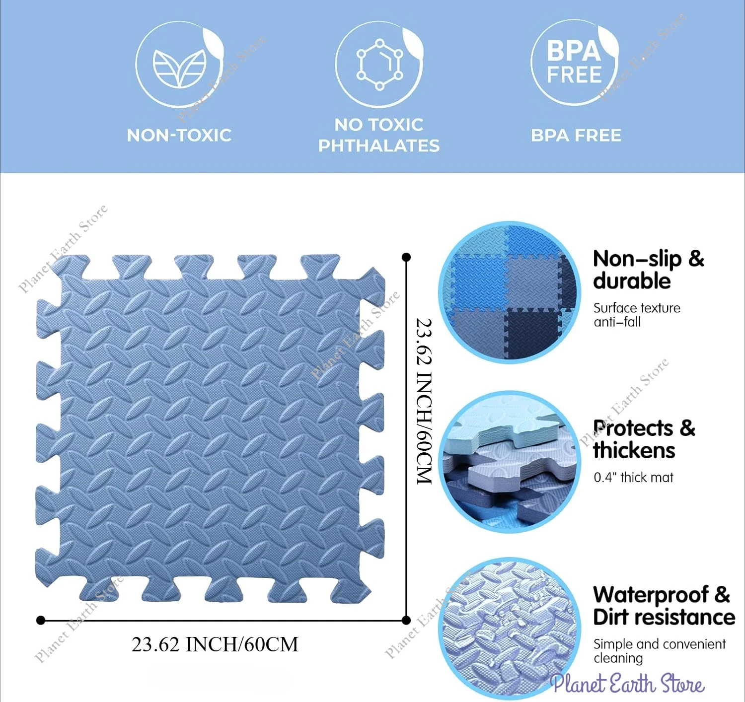 4/8PCS 60 * 60CM Dywanik z pia – Kids Education Rug recenzja i cena
